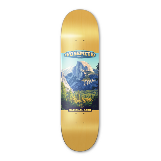 Yosemite Icons - Half Dome Skateboard Deck 8.25"